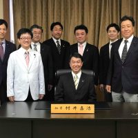 一昨日の知事と同期との意見交換会での１枚