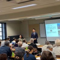 決起集会での1枚